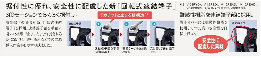 V-08XPLD4 三菱 換気扇 24時間換気機能付換気扇 パイプ用ファン 居室・トイレ・洗面所 φ100mm接続 速結端子接続 インテリアパネル