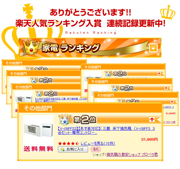 ありがとうございます!!楽天人気ランキング入賞しました!